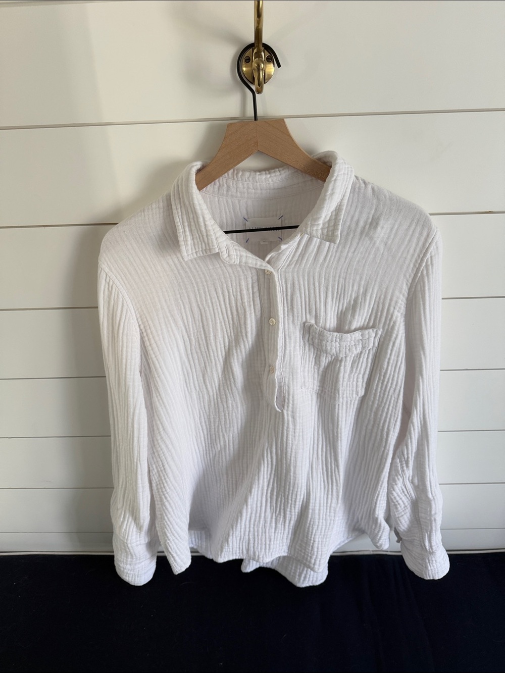 Alice Walk Organic Cloud Top Triple Gauze- White